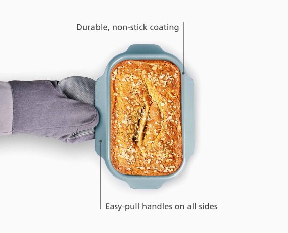 Joseph Joseph Nest Bake Non-Stick Blue 2lb Loaf Pan - Image 4