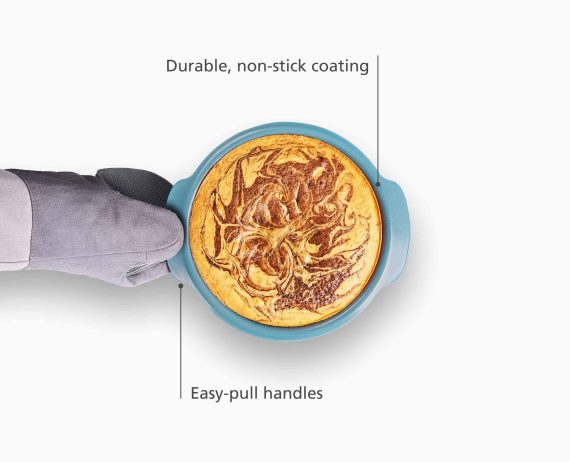 Joseph Joseph Nest Bake Non-Stick 8" Blue Round Cake Pan - Image 4