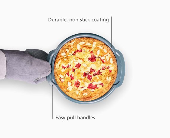 Joseph Joseph Nest Bake Non-Stick 9" Blue Round Cake Pan - Image 4