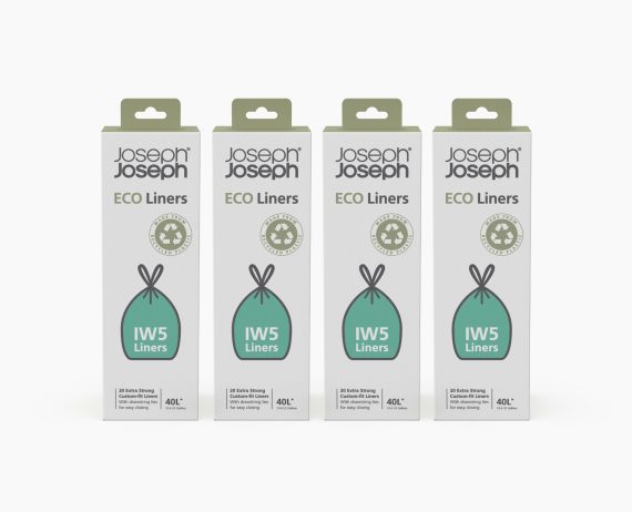 Joseph Joseph IW5 40L Gray Recycled Trash Bags - 4 pack - Image 3