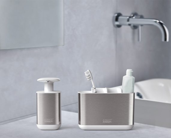 Joseph Joseph 2-piece Stainless-steel Bathroom Sink Set - Image 2