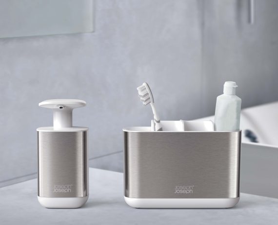 Joseph Joseph 2-piece Stainless-steel Bathroom Sink Set - Image 3