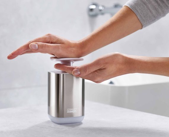 Joseph Joseph Presto Stainless-steel Hygienic Soap Dispenser - Image 3