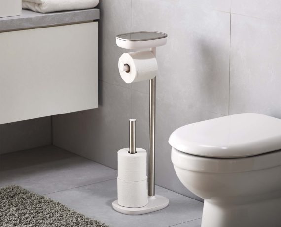 Joseph Joseph EasyStore Stainless-steel Toilet Roll Holder - Image 3