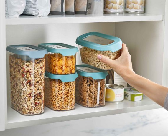 Joseph Joseph CupboardStore 5-piece Blue In-cupboard Storage Container Set - Image 3