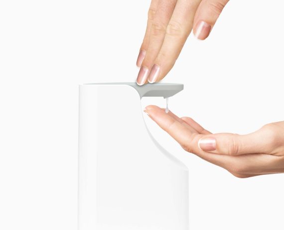 Joseph Joseph Slim Light Gray Soap Pump - Image 4