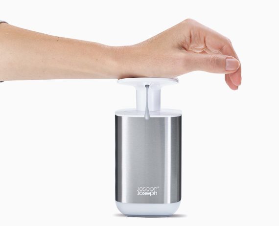 Joseph Joseph Presto Stainless-steel Hygienic Soap Dispenser - Image 4