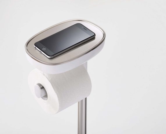 Joseph Joseph EasyStore Stainless-steel Toilet Roll Holder - Image 5