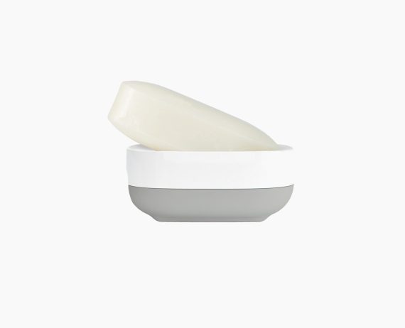 Joseph Joseph Slim Compact Light Gray Soap Dish - Image 5