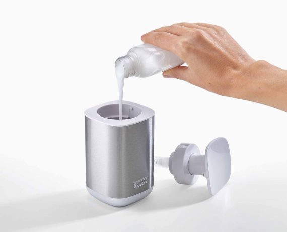 Joseph Joseph Presto Stainless-steel Hygienic Soap Dispenser - Image 5