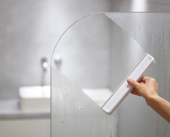 Joseph Joseph EasyStore Pack of 2 Light Gray Shower Squeegees - Image 4
