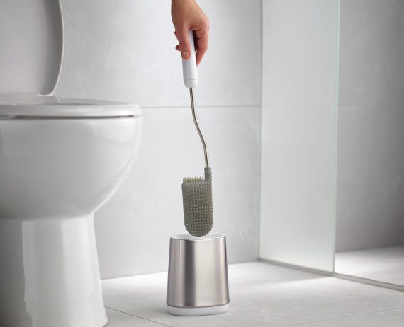 Joseph Joseph Flex Lite Pack of 2 Stainless-Steel Toilet Brushes - Image 4