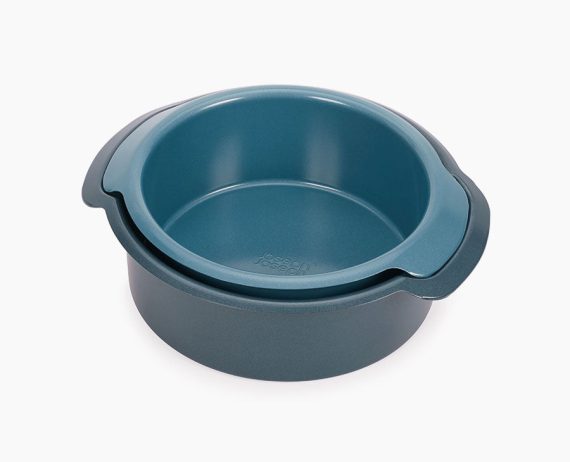 Joseph Joseph Nest Bake Non-Stick 2-piece Blue Round Cake Pan Set