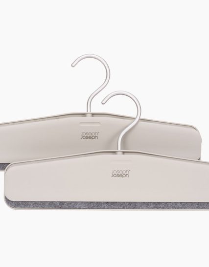 Joseph Joseph Orderly Easy-grip Set of 2 Ecru Skirt & Pants Hangers