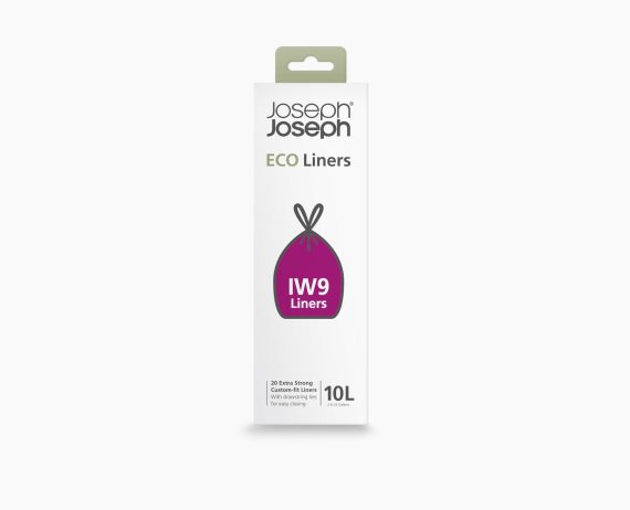 Joseph Joseph IW9 10L Custom-fit Recycled Gray Trash Bags - Image 3