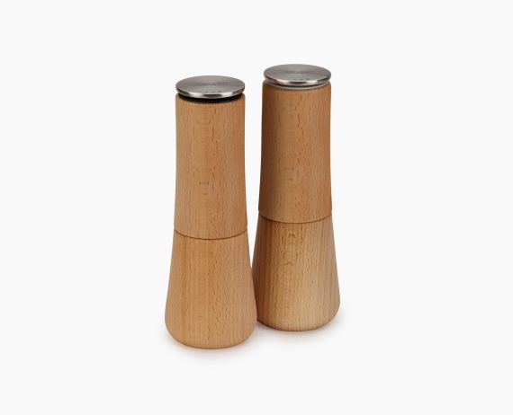 Joseph Joseph Milltop Wood 2-piece Salt & Pepper Mill Set - Image 3