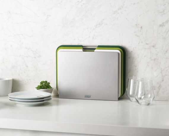 Joseph Joseph Nest Boards 3-piece Green Cutting Board Set - Image 2