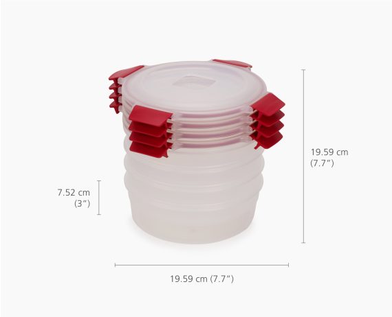 Joseph Joseph Nest Lock 16-Piece Red Container Set - Image 6