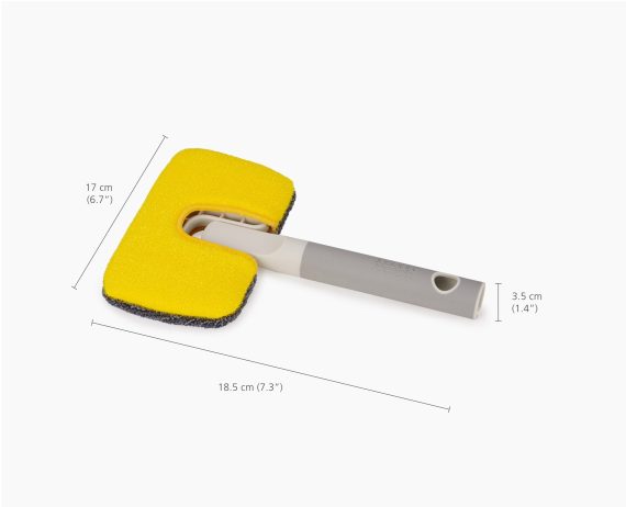 Joseph Joseph CleanTech 2-in-1 Surface Scrubber Tool with Extension Pole - Image 8