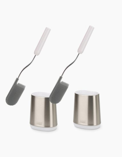 Joseph Joseph Flex Lite Pack of 2 Stainless-Steel Toilet Brushes