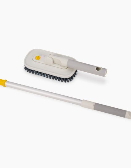 Joseph Joseph CleanTech 2-in-1 Tile Scrubber Tool with Extension Pole