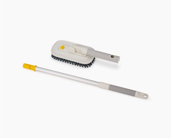 Joseph Joseph CleanTech 2-in-1 Tile Scrubber Tool with Extension Pole