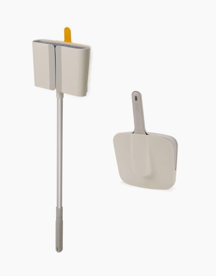 Joseph Joseph CleanTech Wall-mounted Broom, Dustpan & Brush Set