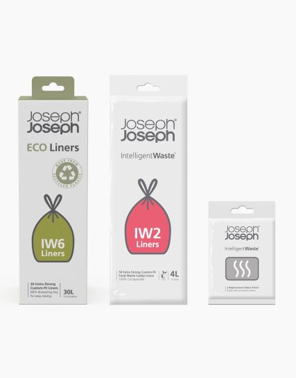 Joseph Joseph Totem Max 60L Replacement Trash Bag & Filter Accessory Pack
