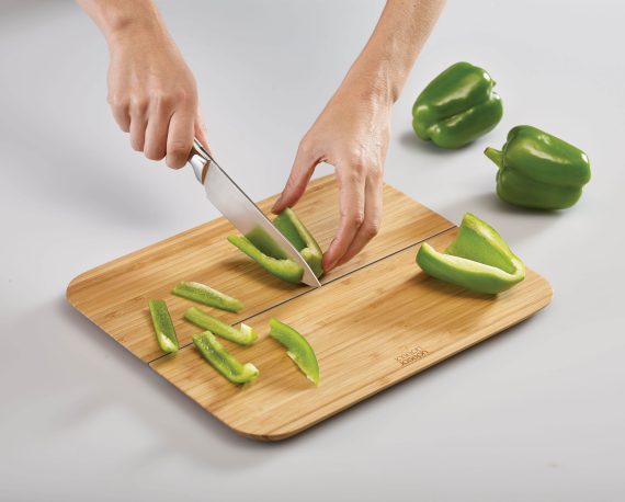 Joseph Joseph Chop2Pot Bamboo Folding Cutting Board - Image 4